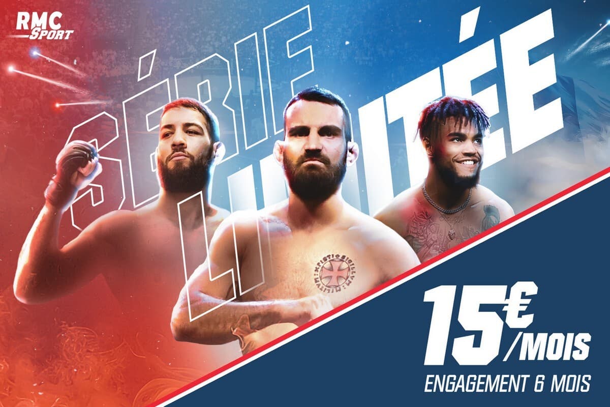 Affiche série limitée RMC Sport Paris 3 Fight Night à seulement 15€ pendant 6 mois